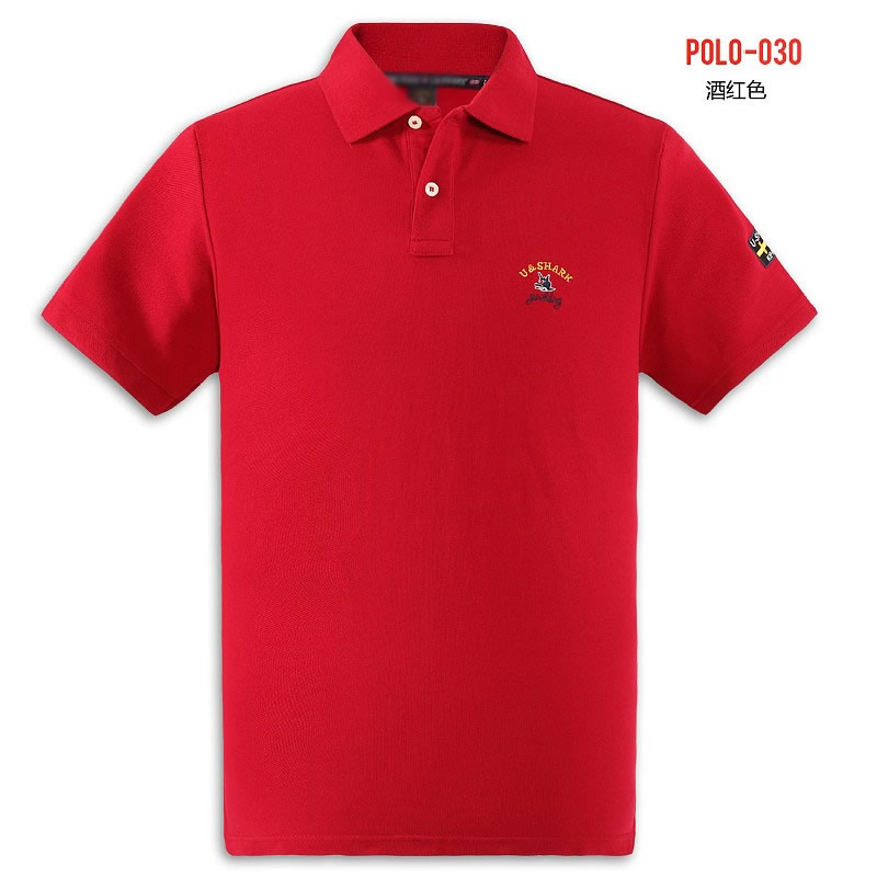 紅色純棉polo衫