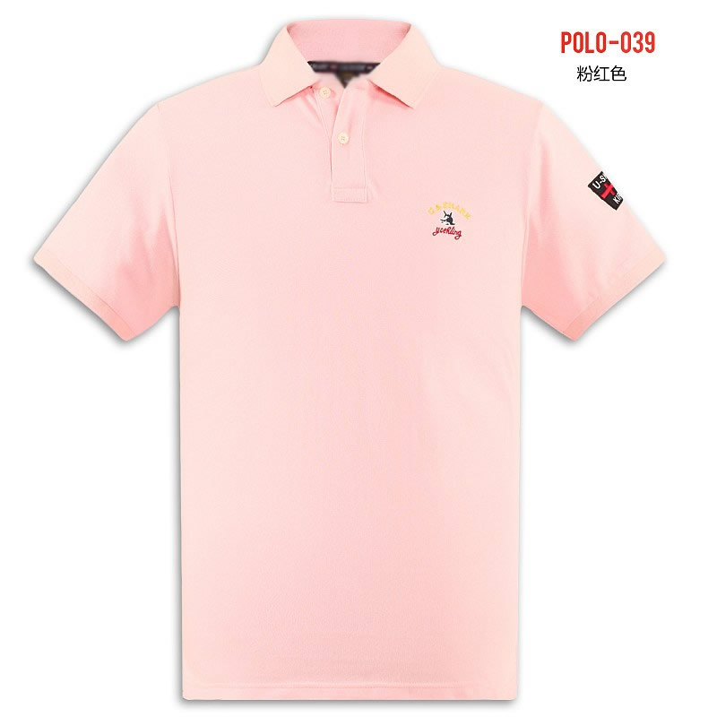 粉色純棉polo衫