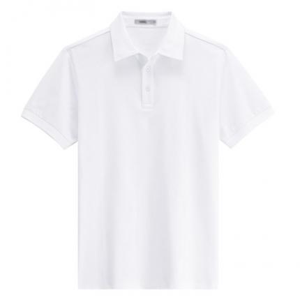 【定制】白色POLO衫定做，原身布衣領(lǐng)免費(fèi)設(shè)計(jì)效果圖