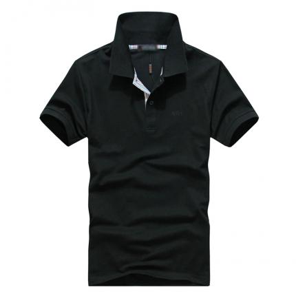 【定制】黑色經典商務POLO衫款式設計加工 保羅服裝